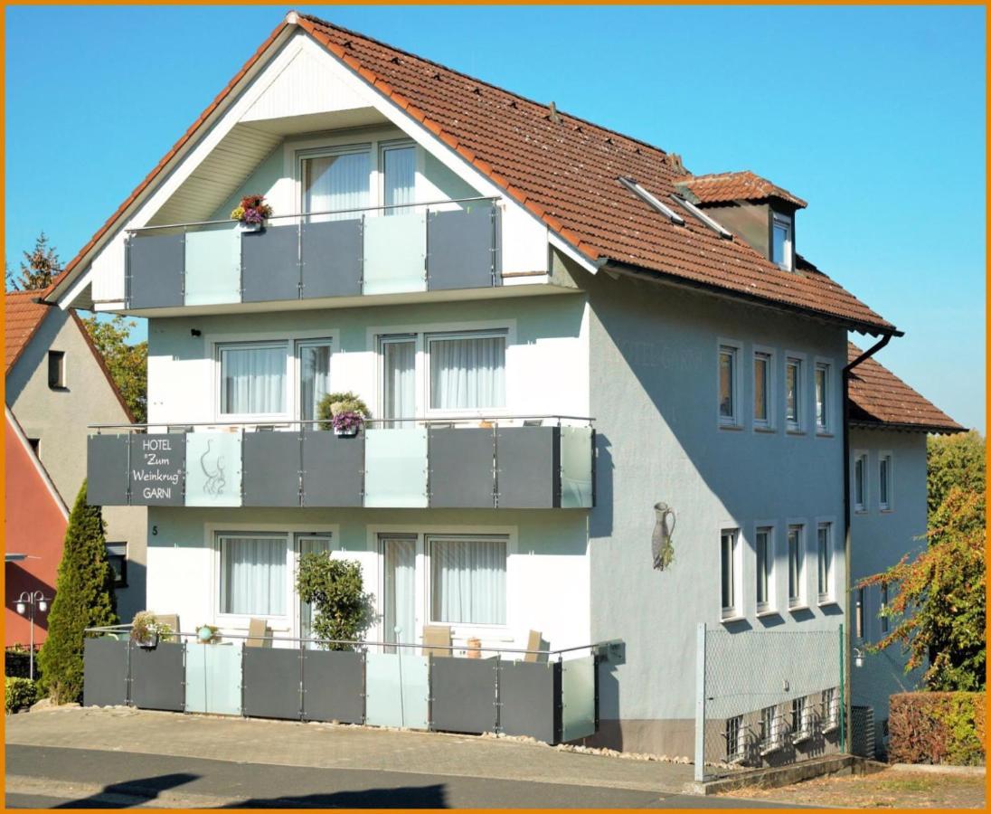Hotel-Garni 'Zum Weinkrug' Sommerhausen Bagian luar foto